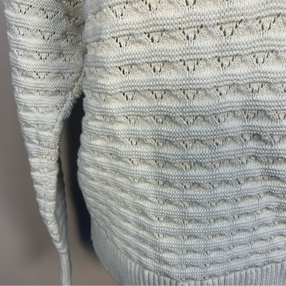 Veronica Beard Bracia Pointelle V Neck Sweater - Picture 6 of 15